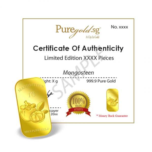 1G Mangosteen gold bar 99.99 - Image 5