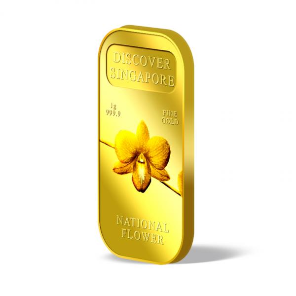Puregold 1g SG National Flower gold bar 99.99 - Image 2