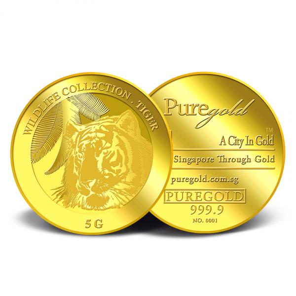 Puregold 5g Golden Tiger gold coin 99.99 - Image 3