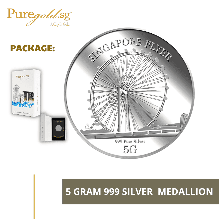 5G Singapore Flyer Silver Medallion 999