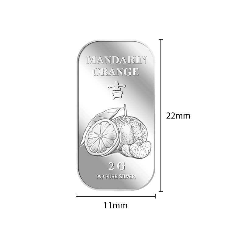 2G Mandarin Orange Silver Bar 999 - Image 5