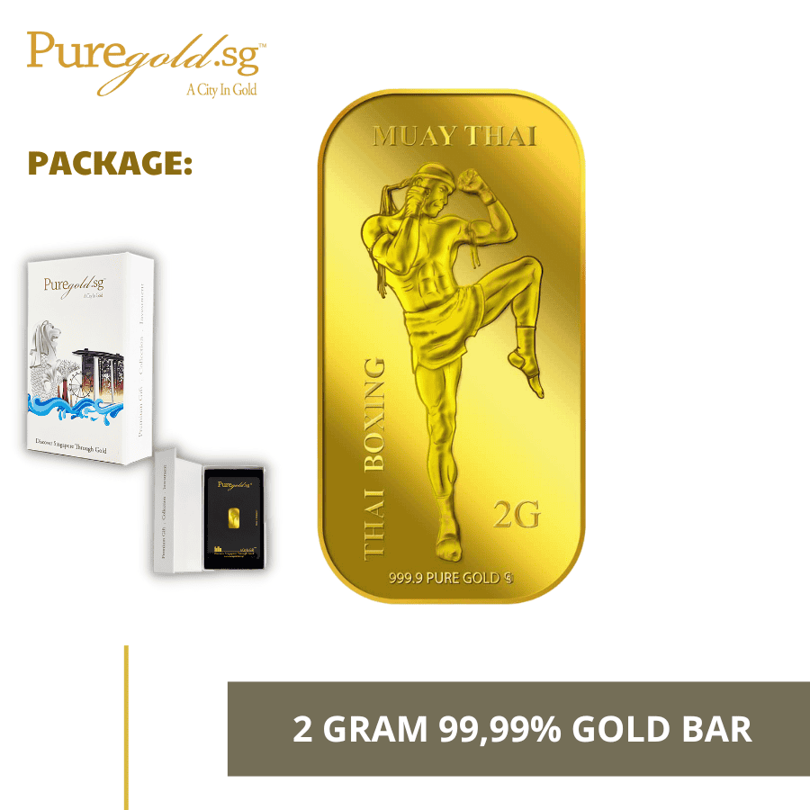 Puregold 2G Muay Thai gold bar 99.99