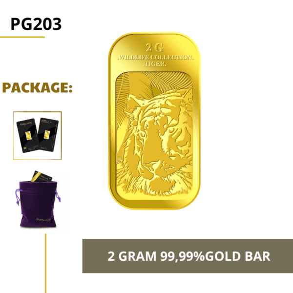 Puregold 2g Golden Tiger gold bar 99.99