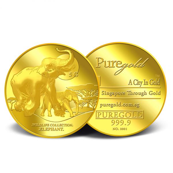 Puregold 5G Elephant Gold Medallion 99.99 - Image 3