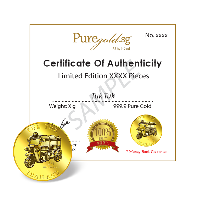 Puregold 5g Tuk Tuk Gold Medallion 99.99 - Image 4
