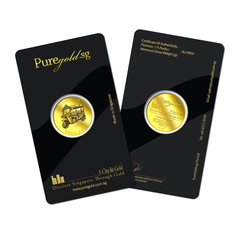 Puregold 5g Tuk Tuk Gold Medallion 99.99 - Image 3