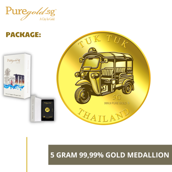 Puregold 5g Tuk Tuk Gold Medallion 99.99