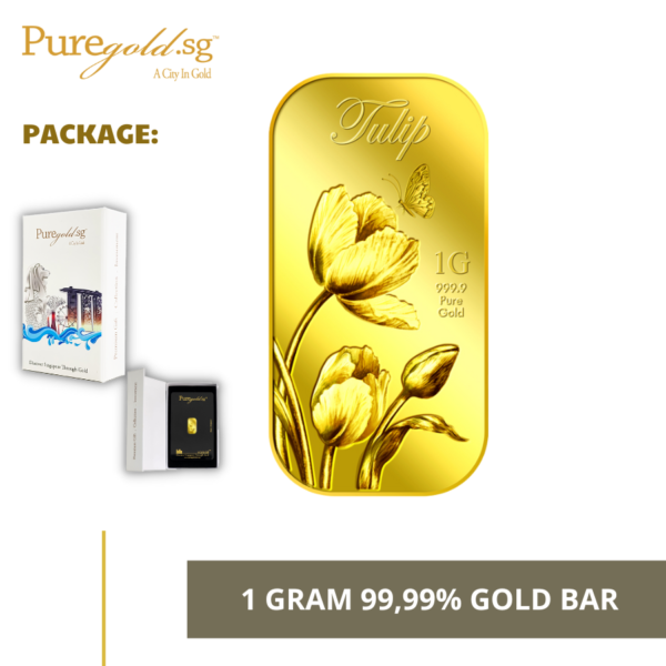 Puregold 1G Tulip gold bar 99.99