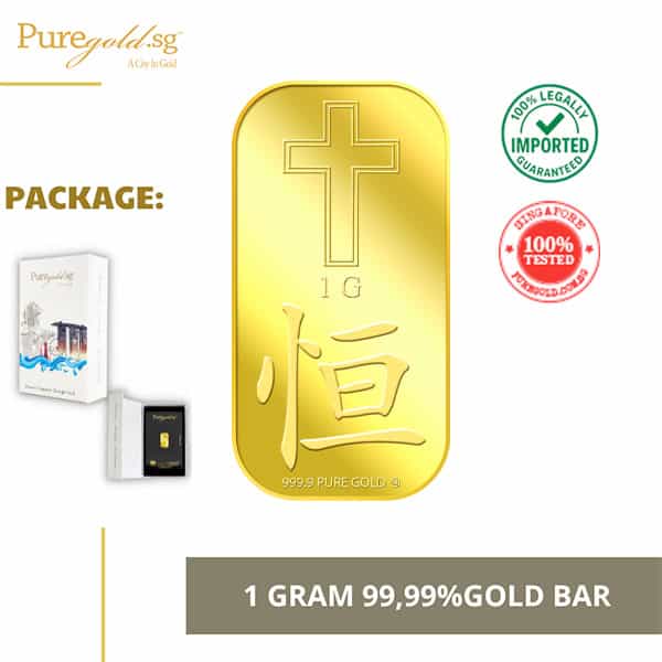 Puregold 1g Eternity (Heng) gold bar 99.99