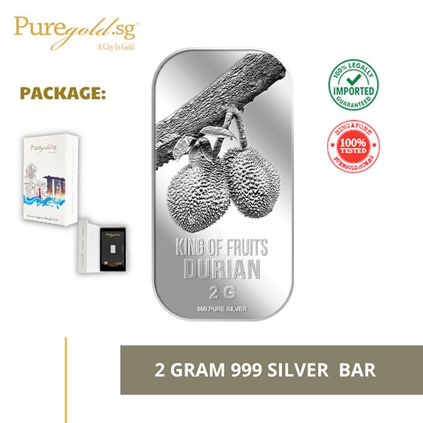 2G Durian Silver Bar 999