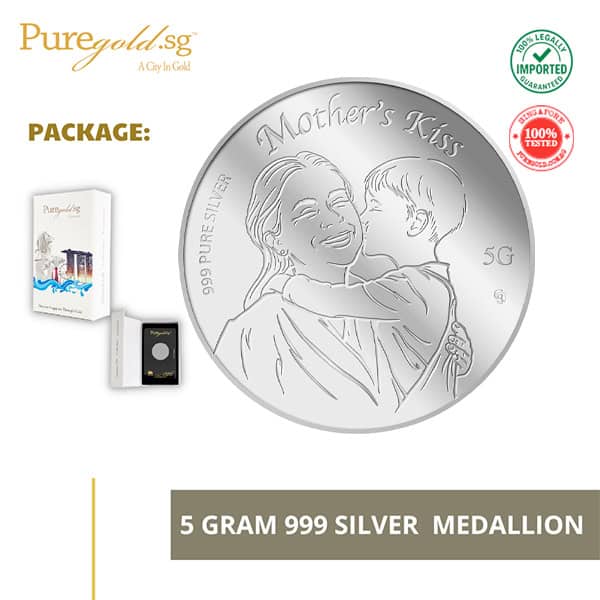 Puregold 5G Mother's Kiss Silver Medallion 999