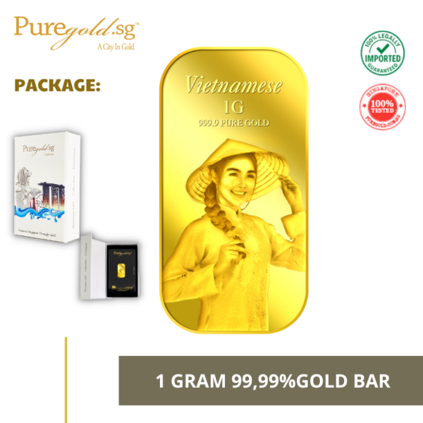1G Vietnamese gold bar 99.99
