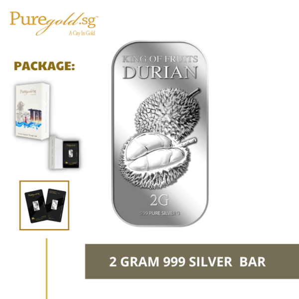 2G Durian (Series 2) Silver Bar 999