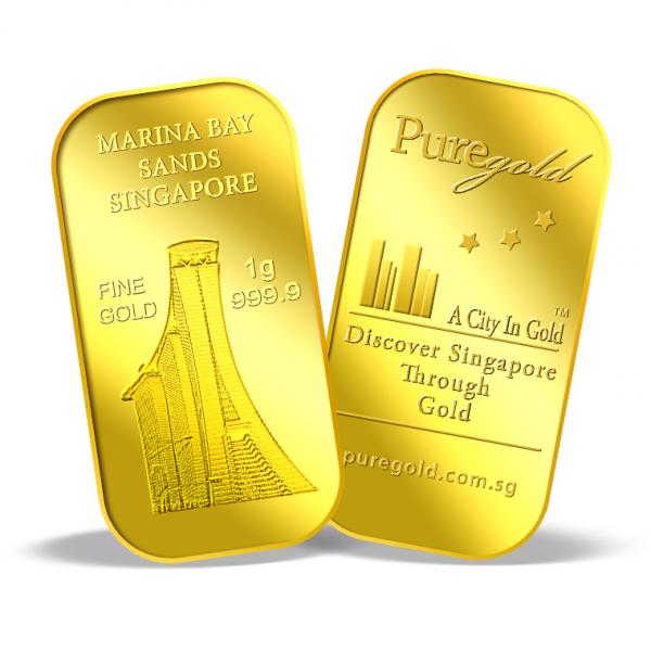 1G Marina Bay Sand gold bar 99.99 - Image 4