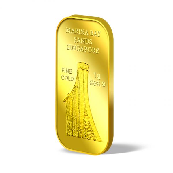 1G Marina Bay Sand gold bar 99.99 - Image 3