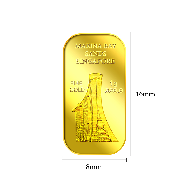 1G Marina Bay Sand gold bar 99.99 - Image 5